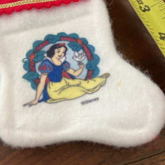Vintage Disney Snow White Christmas Stocking 3D Felt - Picture 10 of 12